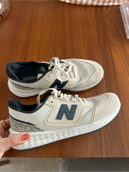 New Balance Shoes - New Balance Fresh Foam X70 Leopard Tan & Blue Sneakers